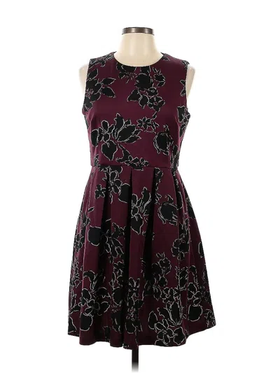 Pre-owned Dressbarn Cocktail Dress In Burgundy