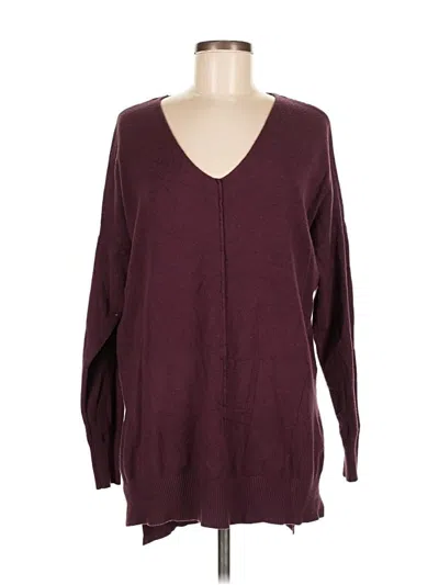 Pre-owned Zenana Cardigan Sweater In Burgundy