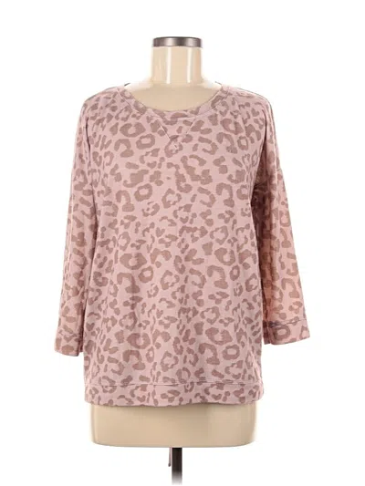 Pre-owned Tribal 3/4 Sleeve T-shirt In Brown