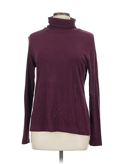 Pre-owned Uniqlo Turtleneck Sweater In Burgundy
