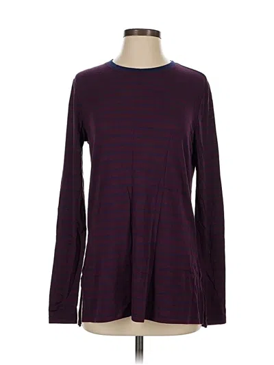 Pre-owned Athleta Long Sleeve T-shirt In Purple