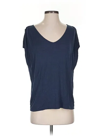 Pre-owned Velvet By Graham & Spencer Short Sleeve T-shirt In Blue