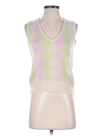 Pre-owned Loro Piana Sleeveless Top Ivory V Neck Tops In White