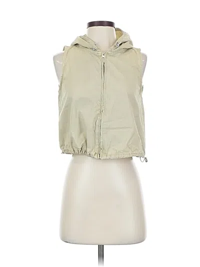 Pre-owned Zara Vest In Green