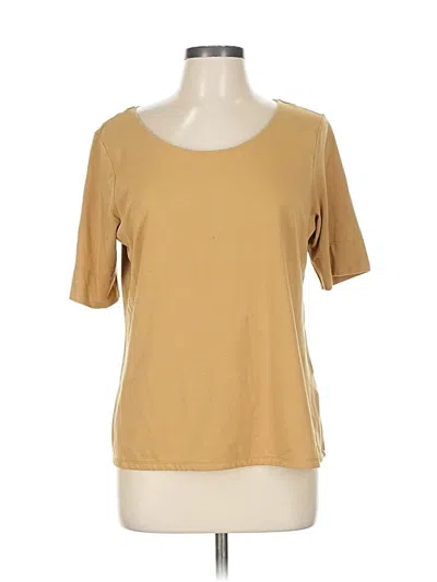 Pre-owned Chico's Short Sleeve T-shirt In Brown