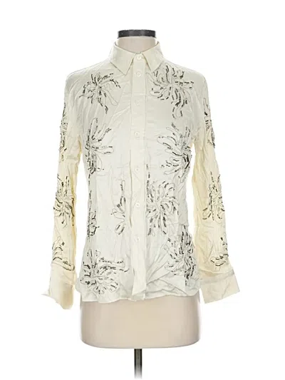 Zara Long Sleeve Blouse In White