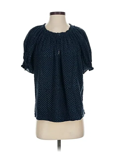 Pre-owned Apiece Apart Short Sleeve Blouse In Blue