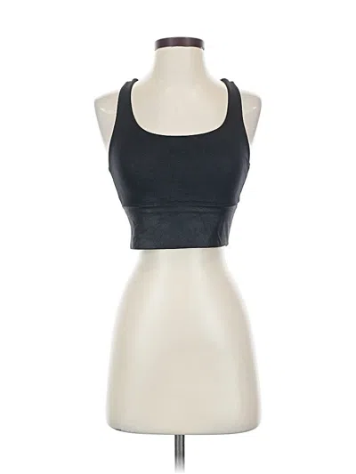 Pre-owned Crz Yoga Tank Top Black Halter Neckline Tops
