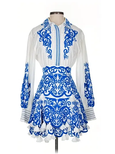Pre-owned Alice And Olivia Alice + Olivia Casual Dress In Blue