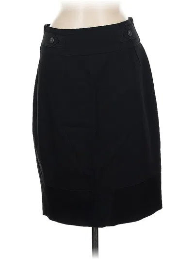 Pre-owned Karen Millen Wool Skirt In Black