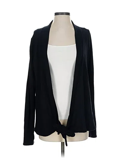 Pre-owned Athleta Cardigan Sweater In Black