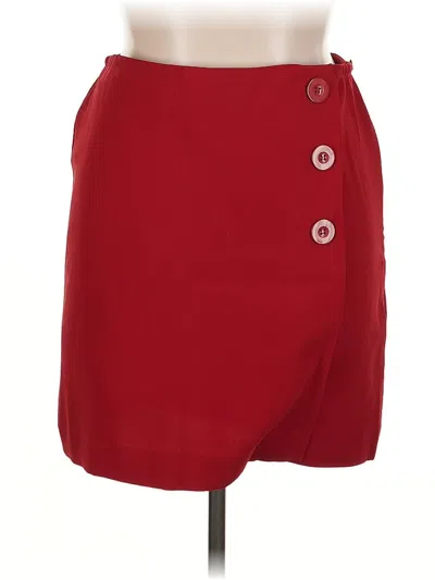 Pre-owned Dressbarn Casual Skirt In Red