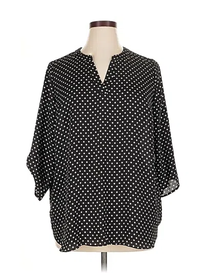 Pre-owned Chaus 3/4 Sleeve T-shirt In Black