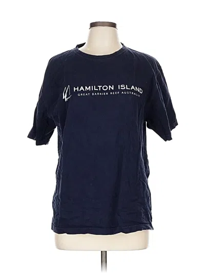 Pre-owned Assorted Brands Short Sleeve T-shirt In Blue