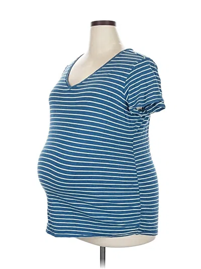 Pre-owned Motherhood Short Sleeve T-shirt In Blue