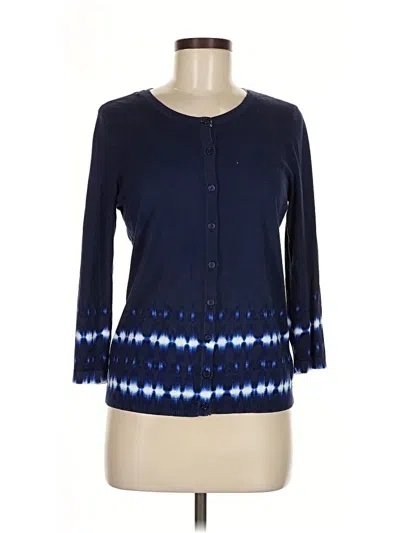 Pre-owned Talbots Cardigan Sweater In Blue