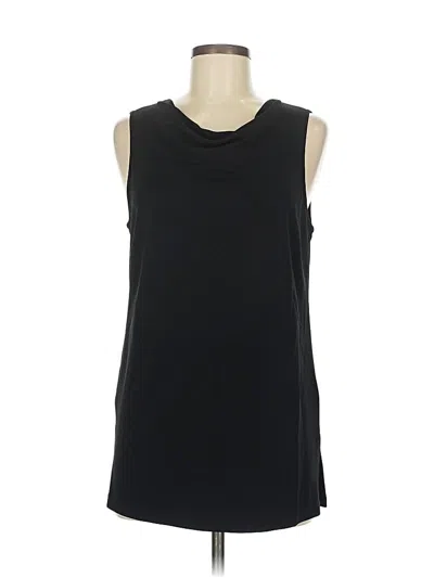 Pre-owned Kate Hill Sleeveless Top Black Boatneck Tops