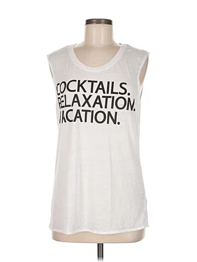 Pre-owned Chaser Sleeveless T-shirt In Silver