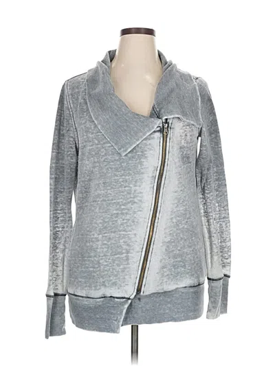 Pre-owned Marc New York Zip Up Hoodie In Gray
