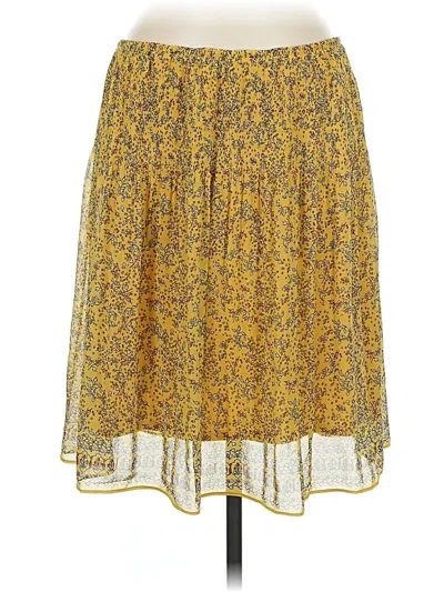 Pre-owned Max Studio Casual Skirt In Yellow
