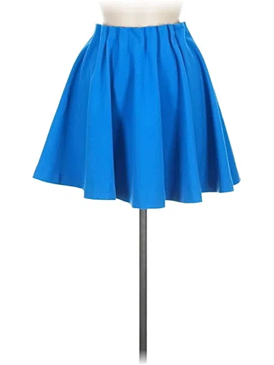 Pre-owned H&m Formal Skirt In Blue