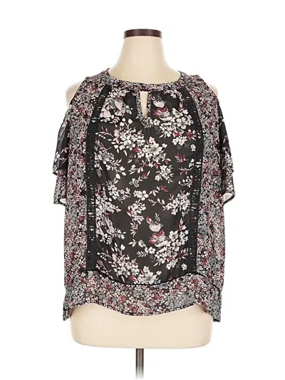 Pre-owned Knox Rose 3/4 Sleeve Blouse In Black