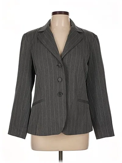 Pre-owned Rafaella Blazer Jacket In Gray