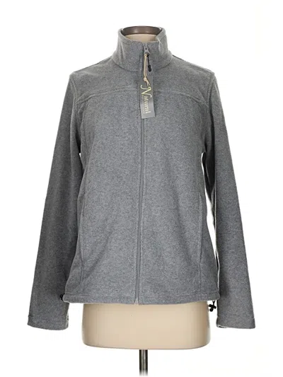 Pre-owned Natural Reflections Cardigan Sweater In Gray