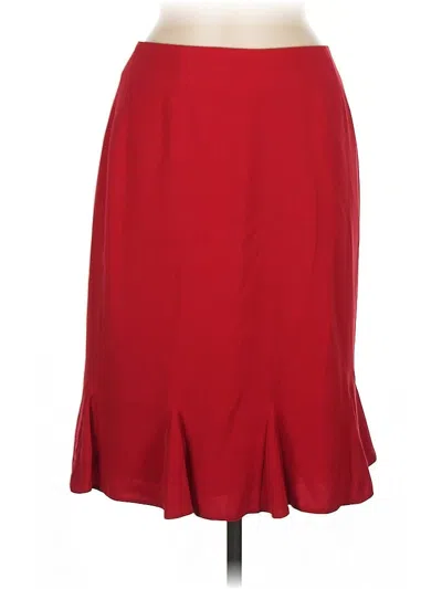 Pre-owned Liz Claiborne Formal Skirt In Red