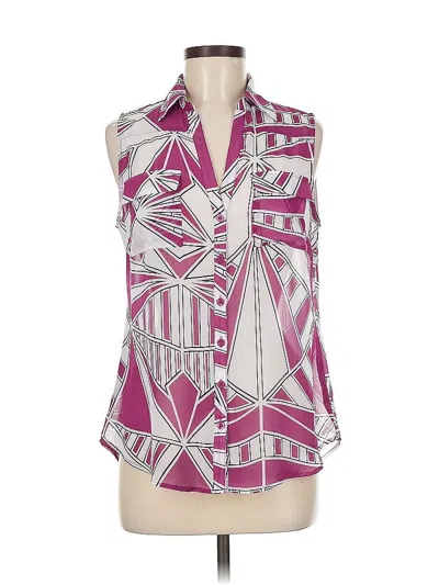 Pre-owned New York And Company Sleeveless Blouse In Purple