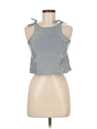Pre-owned Minnow Sleeveless Top Blue Halter Neckline Tops