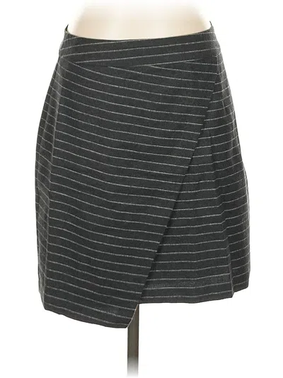Pre-owned Madewell Wool Skirt In Gray