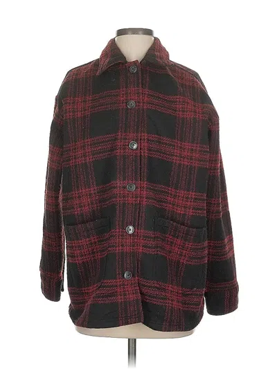 Pre-owned Jjill Coat In Red