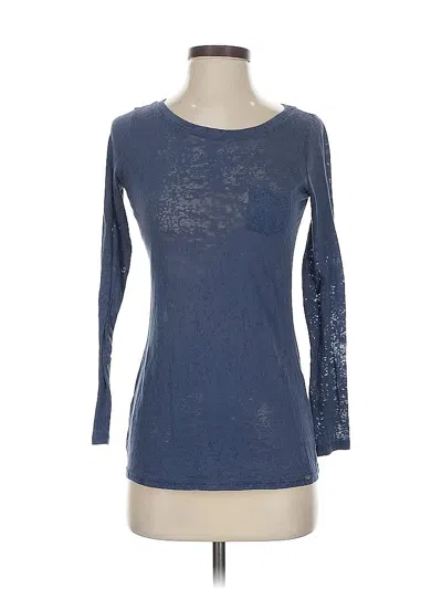 Pre-owned Armani Exchange 3/4 Sleeve T-shirt In Blue