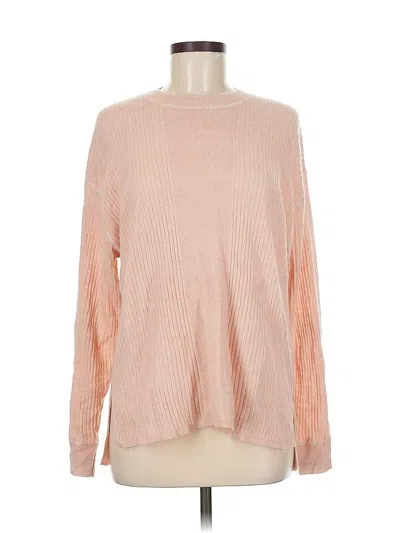 Pre-owned Madewell Wool Pullover Sweater In Pink