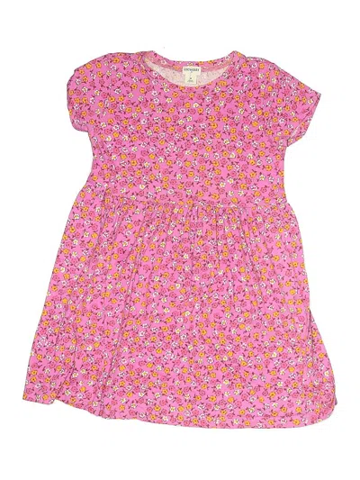 Pre-owned Crewcuts Outlet Kids' Dress In Pink