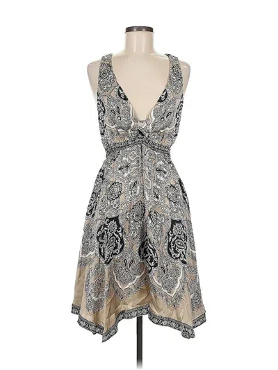 Pre-owned Hale Bob Cocktail Dress In Gray