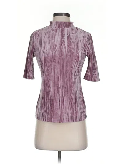 Pre-owned Pilcro Short Sleeve Turtleneck In Purple