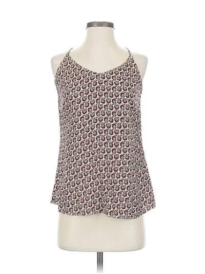 Pre-owned Cabi Sleeveless Top Burgundy Halter Neckline Tops