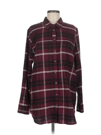 Pre-owned Free Press Casual Dress In Burgundy