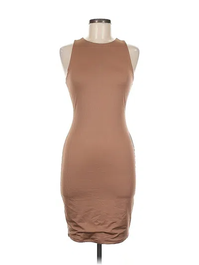 Pre-owned Madden Nyc Cocktail Dress In Brown