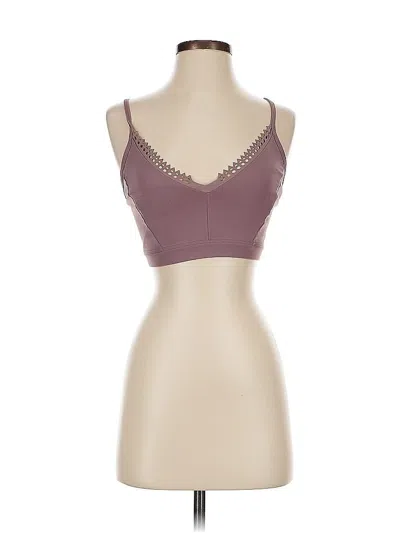Pre-owned Track & Bliss Sports Bra In Burgundy