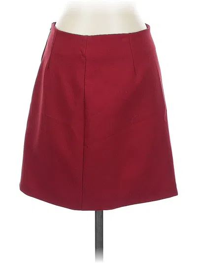Pre-owned Jonathan Martin Formal Skirt In Burgundy