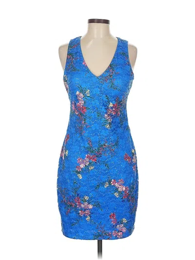 Pre-owned Guess Cocktail Dress In Blue