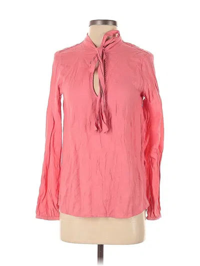 Pre-owned Trafaluc By Zara Long Sleeve Blouse In Pink