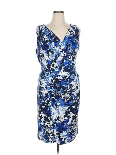 Pre-owned T Tahari Cocktail Dress In Blue