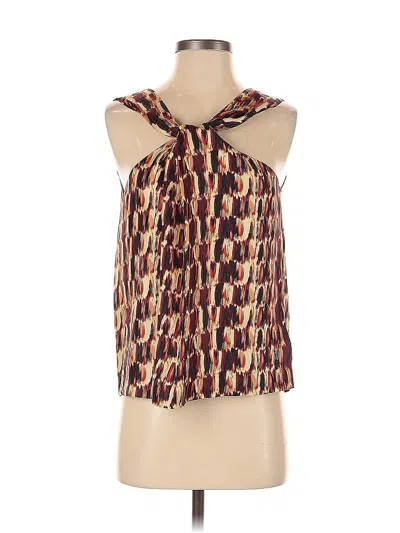 Pre-owned Joie Sleeveless Blouse In Brown