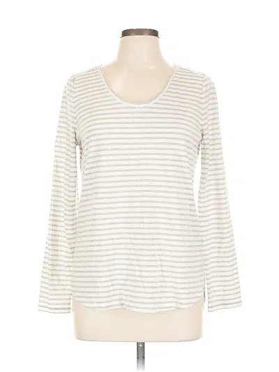 Pre-owned Ann Taylor Loft 3/4 Sleeve T-shirt In White