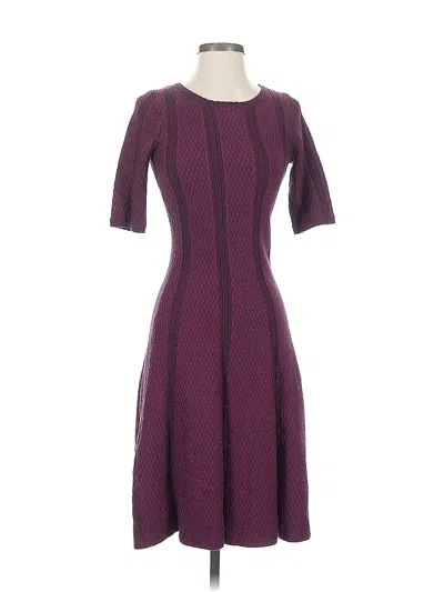 Pre-owned Dressbarn Cocktail Dress In Burgundy