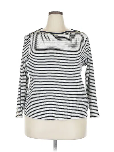 Pre-owned Polo Ralph Lauren 3/4 Sleeve T-shirt In Brown